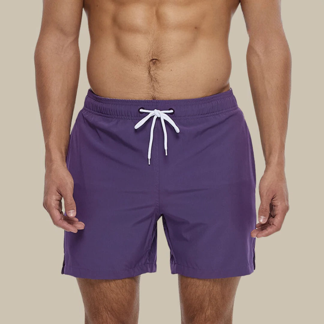 Men's lightweight swim shorts quick-dry design ideal for beach pool and water sports activities