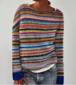 Harper retro women's pullover vintage-inspired acrylic knit sweater with timeless fall style