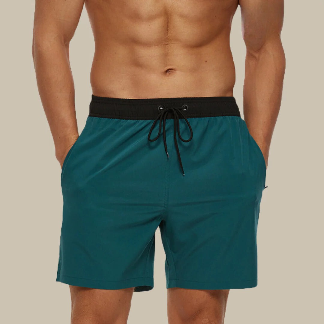 Men's lightweight swim shorts quick-dry design ideal for beach pool and water sports activities