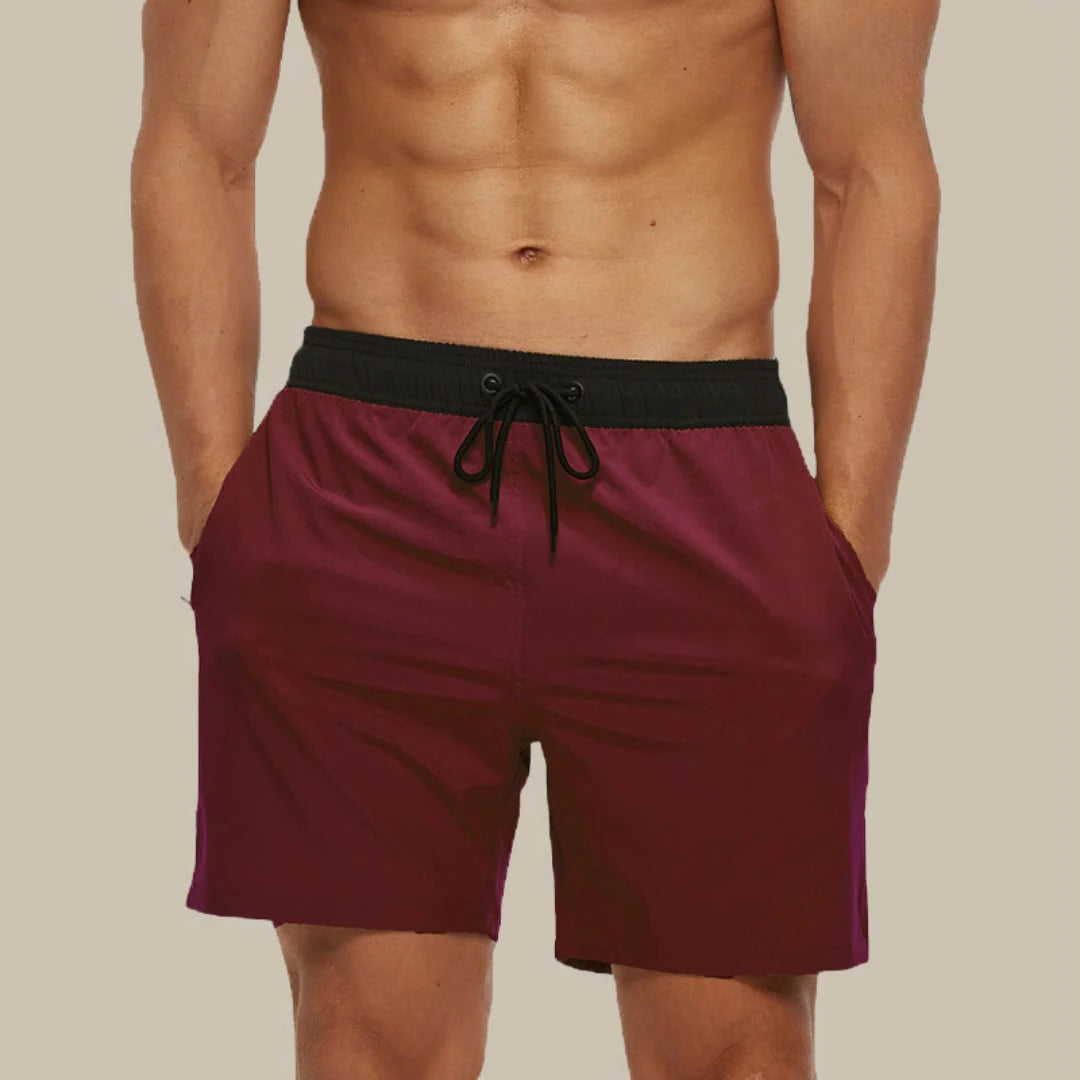 Men's lightweight swim shorts quick-dry design ideal for beach pool and water sports activities