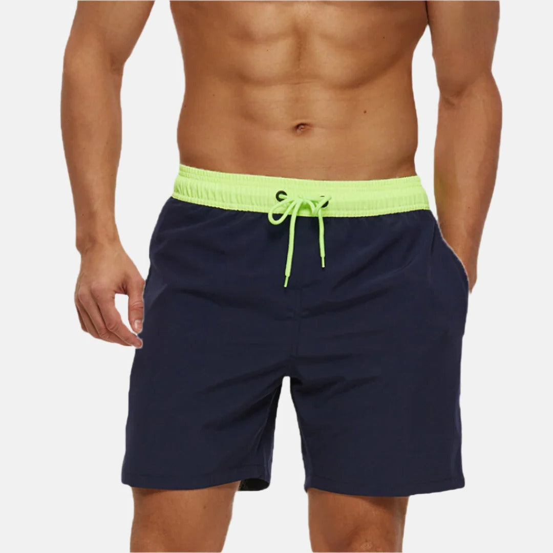Men's lightweight swim shorts quick-dry design, versatile beach and pool style for active swimmers
