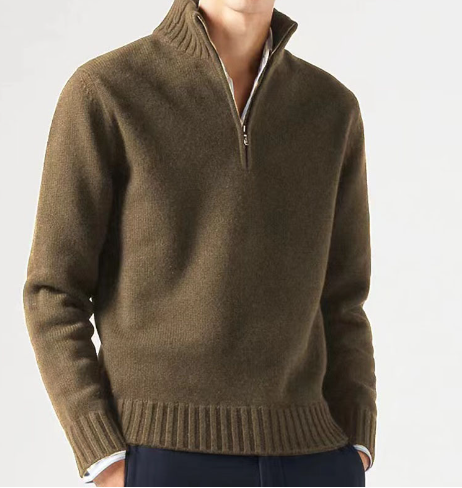 Men's cozy knit sweater warm insulating jumper for cold weather everyday casual wear