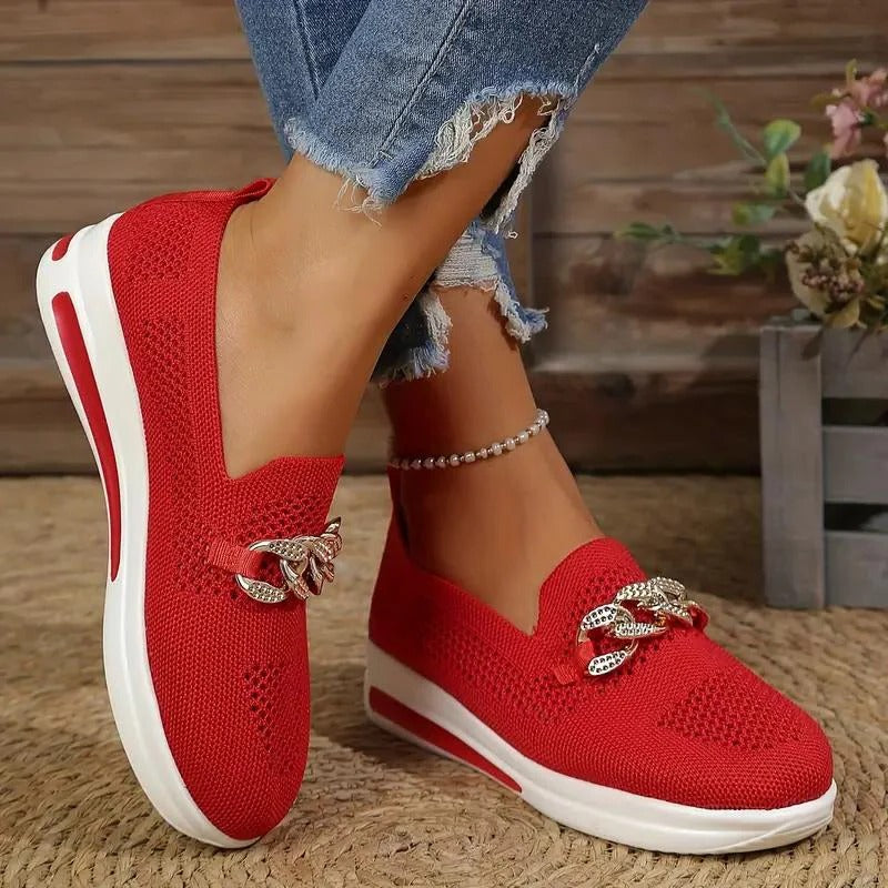 Urbann-Vibe women slip-on loafer shoes structured support platform neutral everyday comfort