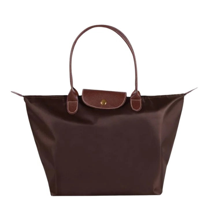 Women's structured shoulder bag spacious main compartment polished silhouette for work and everyday use