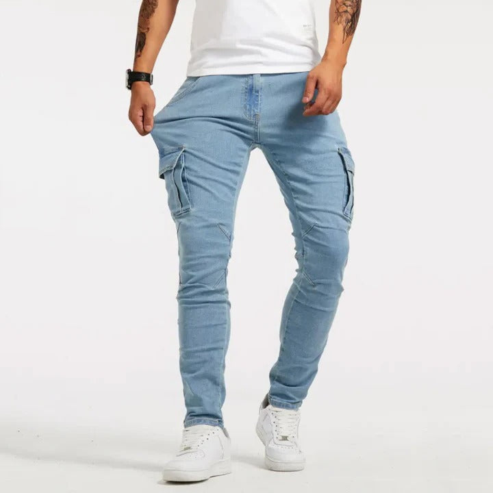 Men's stretchable cargo pants multi-pocket utility fit for all-day comfort and active lifestyle