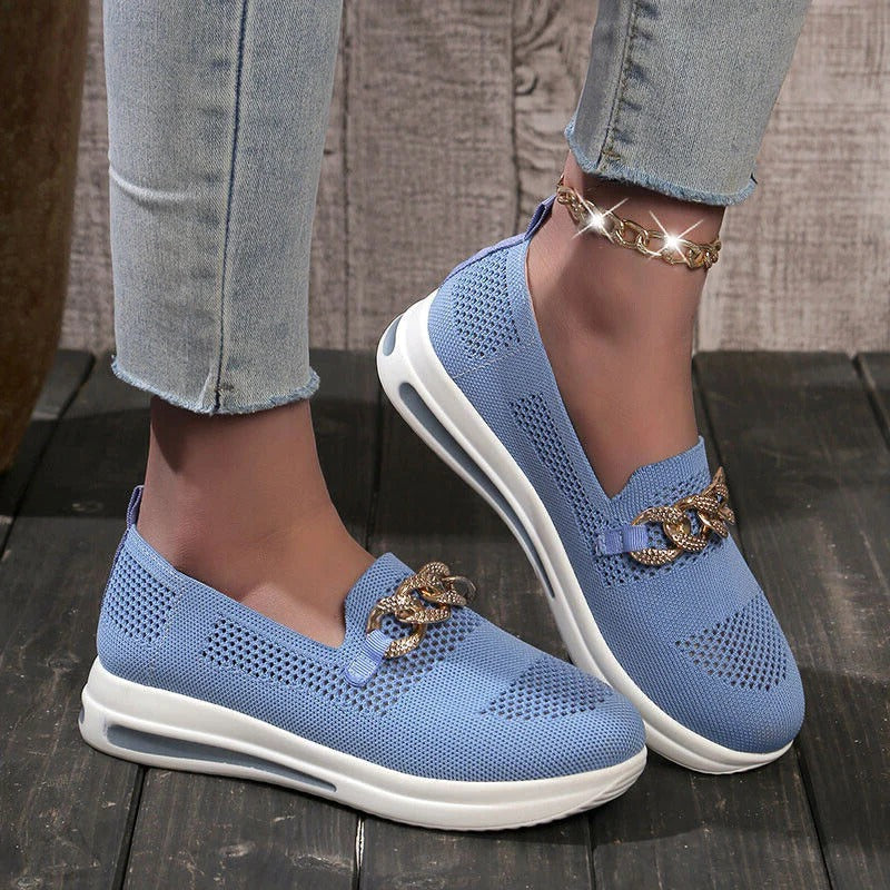 Urbann-Vibe women slip-on loafer shoes structured support platform versatile everyday comfort silhouette