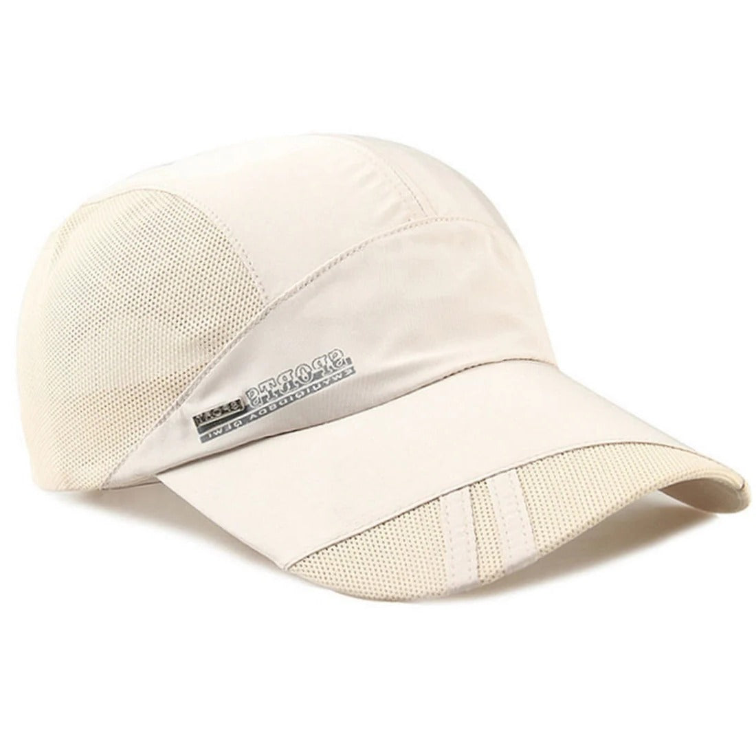 Lightweight breathable mesh sports cap for runners with quick-dry fabric and adjustable fit