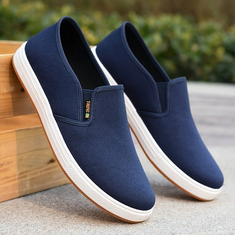 Urbann-Vibe men's slip-on sneakers lightweight breathable casual shoes with elastic side bands