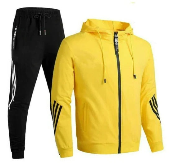 Light gray breathable tracksuit straight-leg bottom relaxed fit elastic waistband everyday comfort