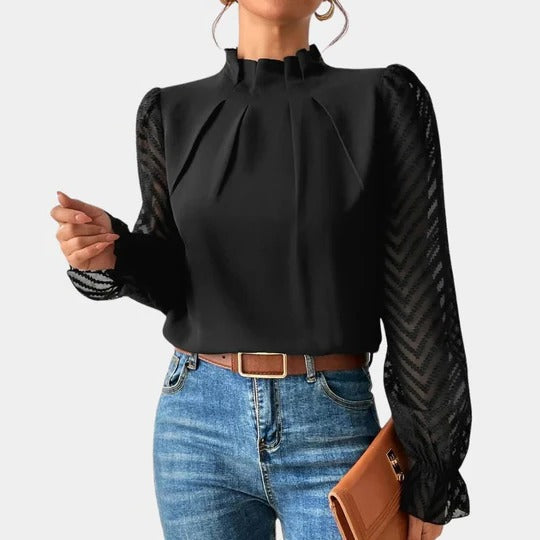 Women's coastal long sleeve top lightweight airy fabric versatile year-round everyday comfort fit