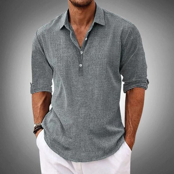 White short-sleeve polo shirt classic buttoned collar breathable everyday casual wear