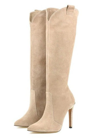 Women's black mid-calf boots minimalist silhouette with side zipper for versatile everyday wear