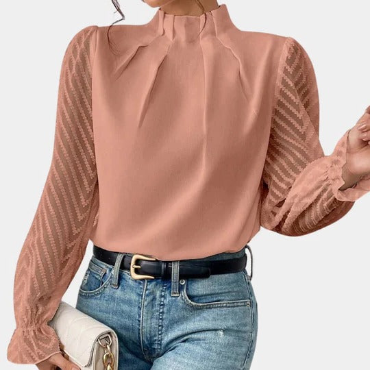 Women's coastal long sleeve top lightweight airy fabric versatile year-round everyday comfort style