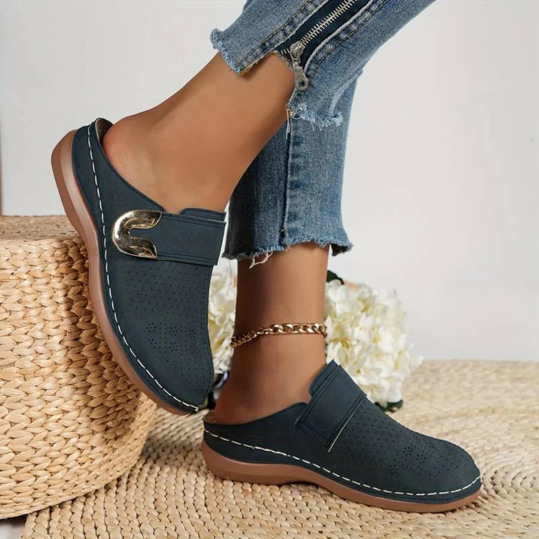 Women's casual step-in sneakers with adjustable lace-up closure for all-day comfort and secure fit