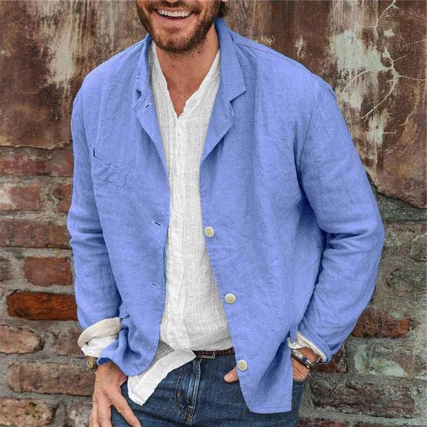 Men's lightweight breathable casual jacket relaxed fit minimalist spring summer everyday layer