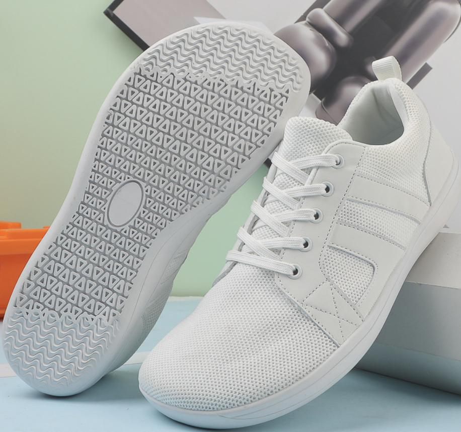Men's wide toe barefoot shoes with zero-drop flexible sole for natural fit and foot freedom
