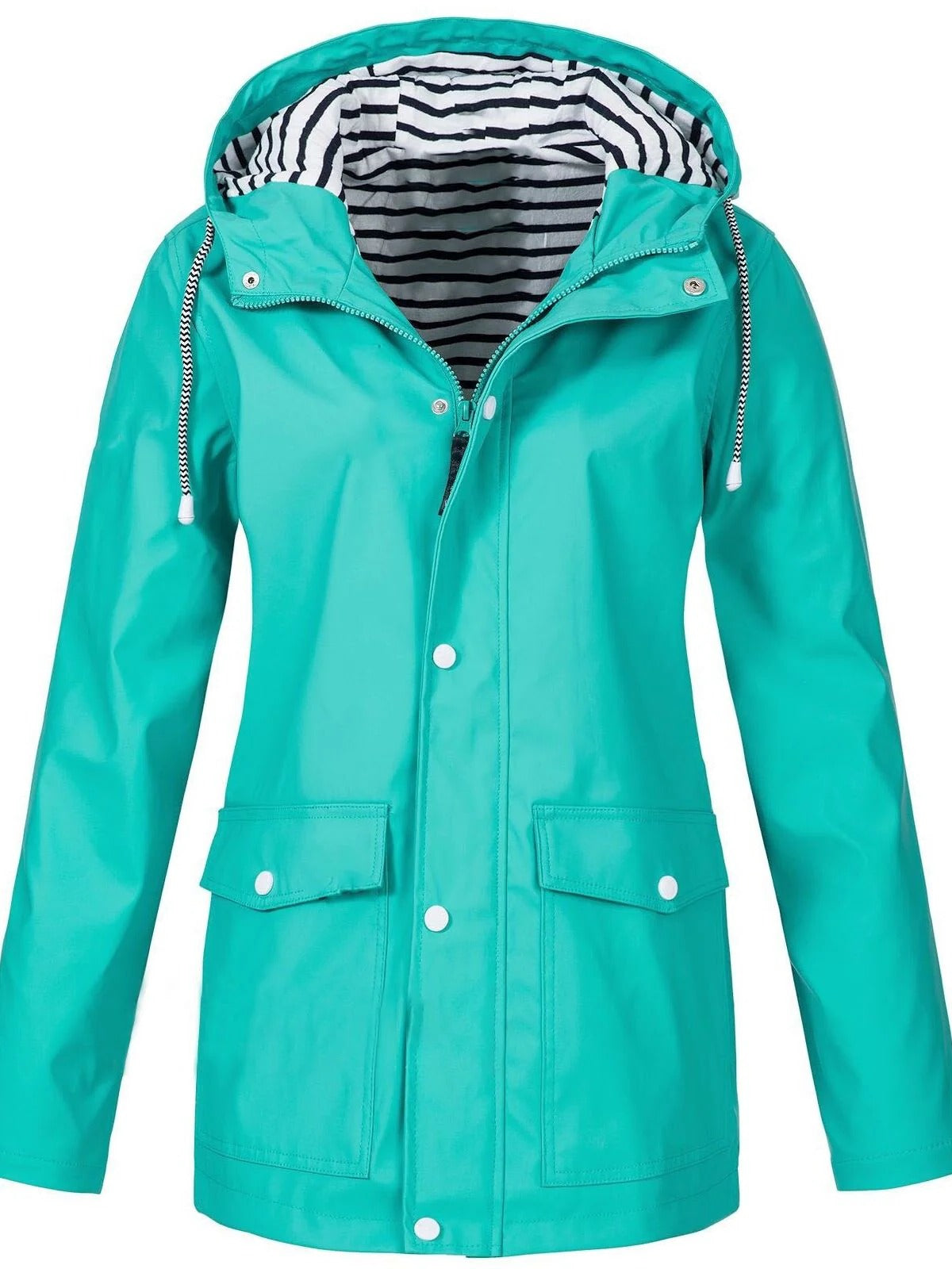 Lightweight full-zip outdoor jacket for hiking, spring summer active wear with unrestricted movement cut