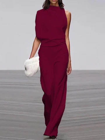 Women's wide-leg jumpsuit Urbann-Vibe spring summer elegant one-piece flattering silhouette