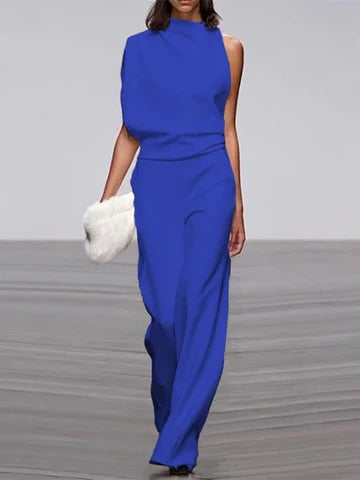 Women's wide-leg jumpsuit Urbann-Vibe spring summer elegant one-piece flattering silhouette