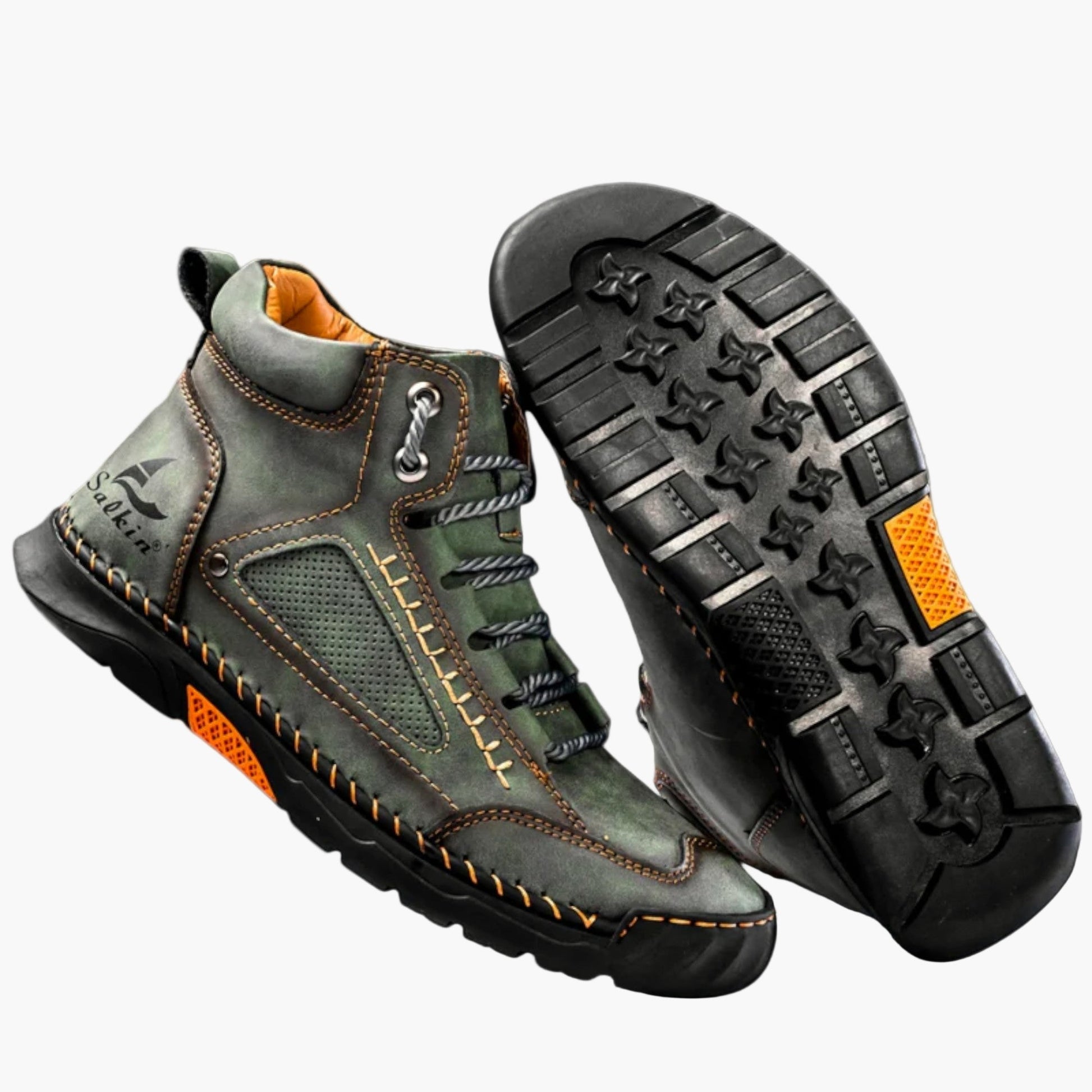 Men's high-top sneakers in casual outdoor style with ankle support for all-terrain everyday wear