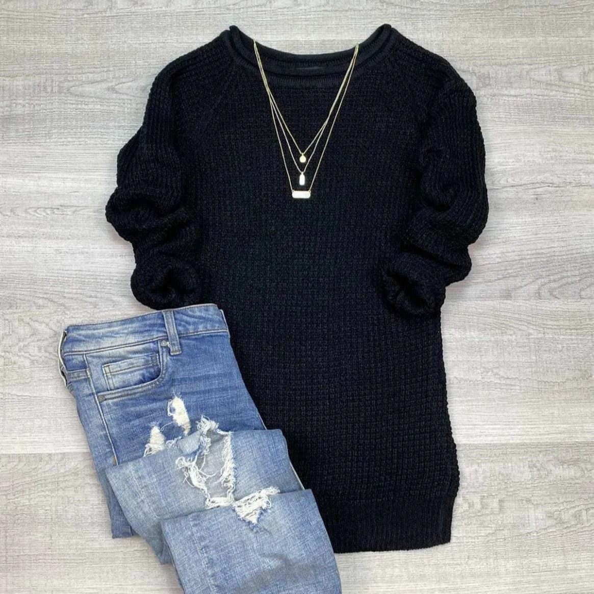 Women's oversized wool blend sweater with cowl neck and side slits in cozy luxurious fall style
