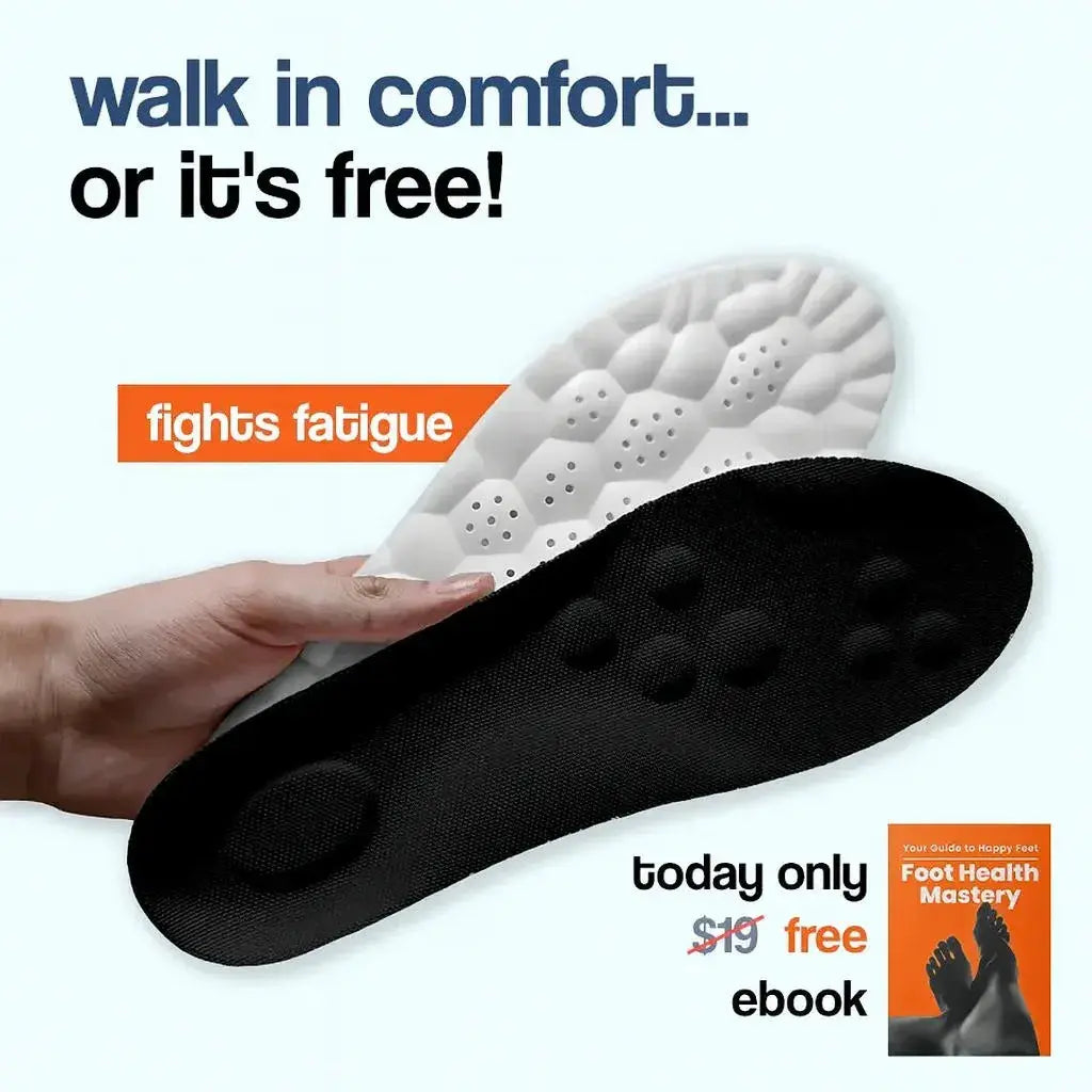 OrthoCloud 4D massage orthopedic insoles pain relief cushioning support for active runners