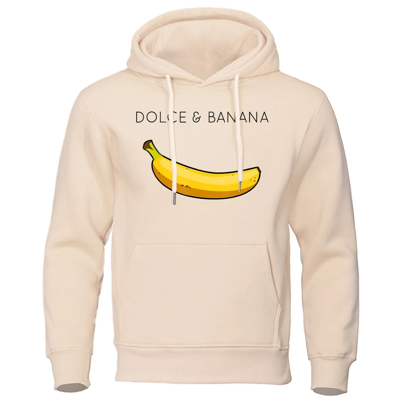 Men's gray cotton blend hoodie with graphic print, drawstring hood, and front kangaroo pocket