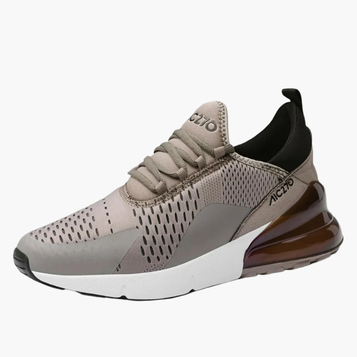 Men's lightweight sport sneakers in breathable mesh, versatile running and training design with cushioned sole