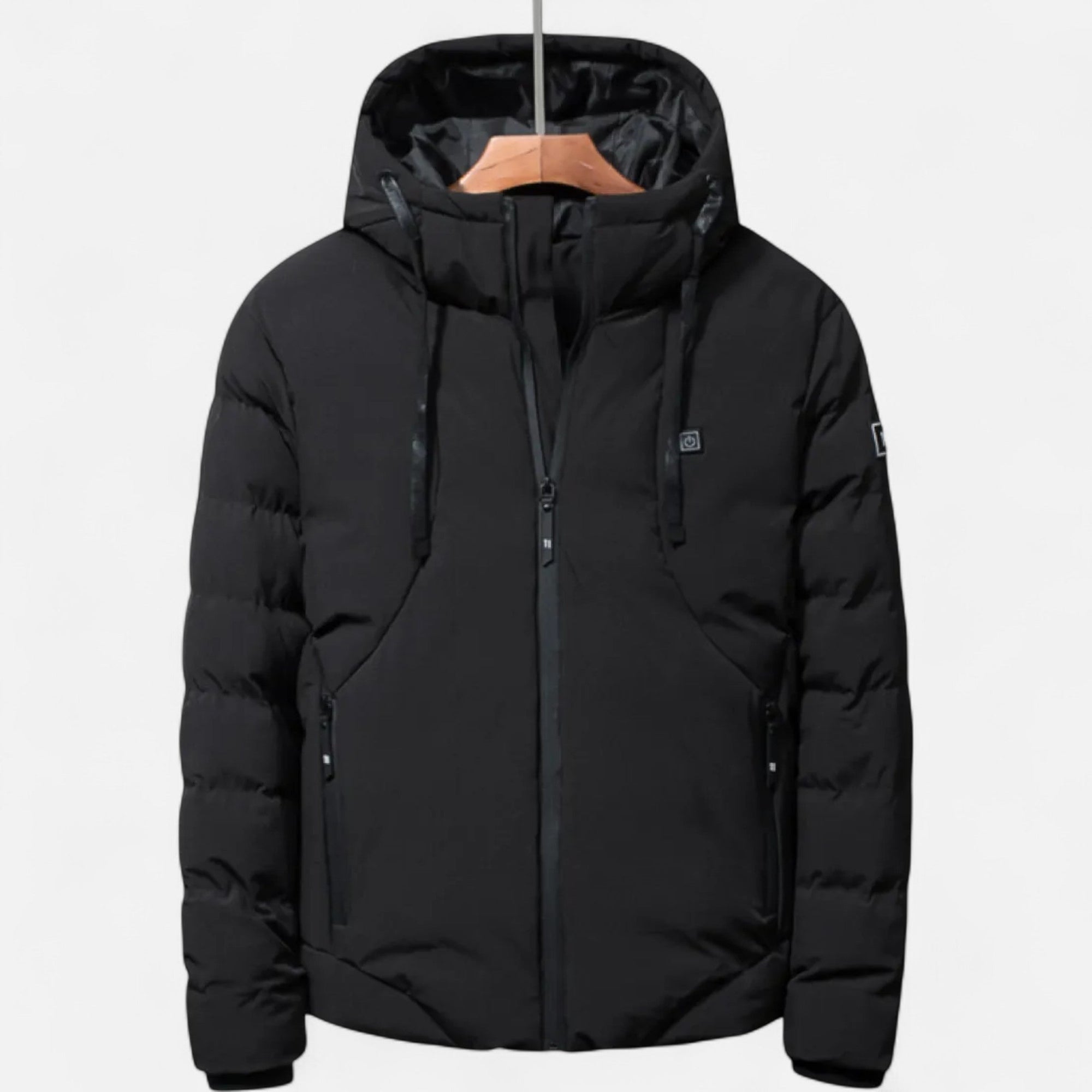 Men's heavy-duty insulated winter jacket in outdoor style with superior warmth and full mobility