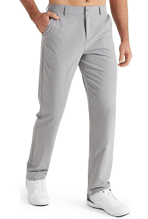 Men's stretch golf pants quick-dry performance dress trousers with moisture-wicking fabric for course to boardroom