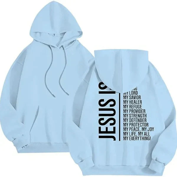Women's oversized fleece hoodie sweatshirt with relaxed fit and subtle back graphic for everyday casual wear