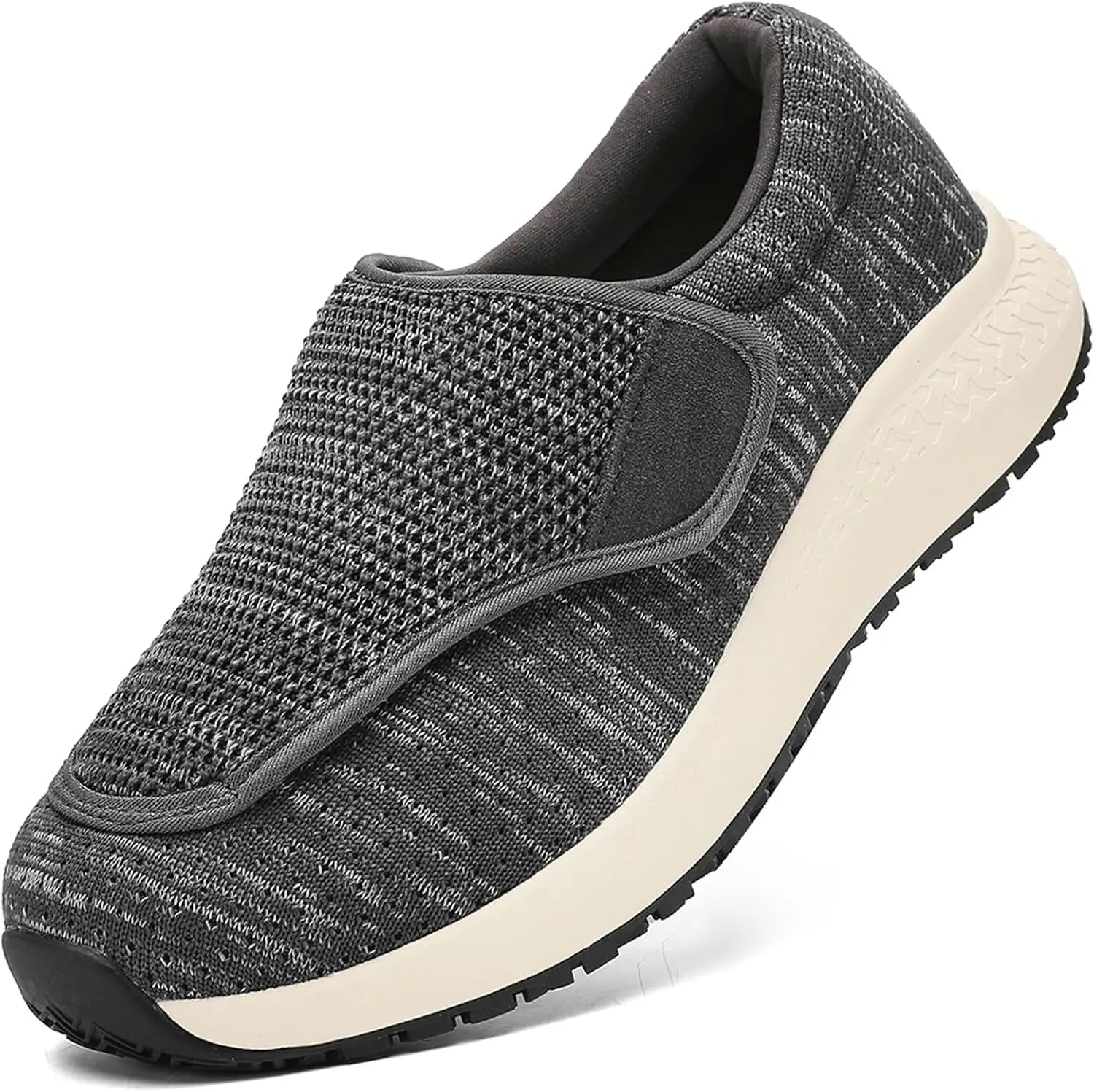 Men's diabetic extra-wide orthopedic shoes with adjustable stretch fit for swollen feet and bunions