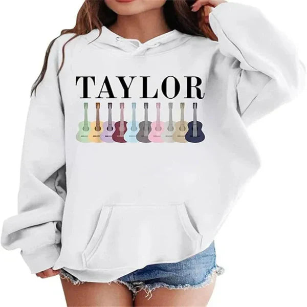 Women's oversized pullover hoodie cotton-feel drop shoulder graphic front casual sweatshirt