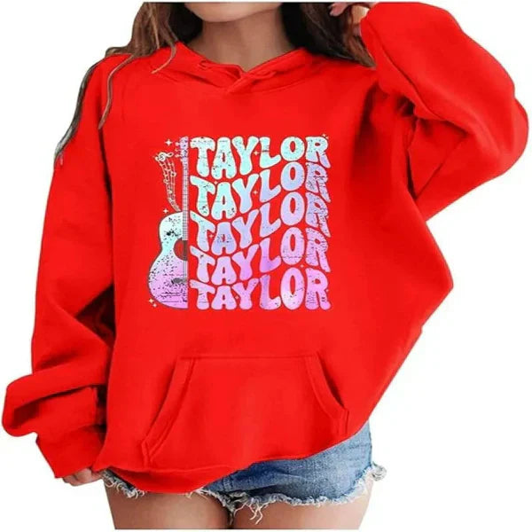 Women's oversized pullover hoodie drop shoulder graphic front cotton-feel casual sweatshirt