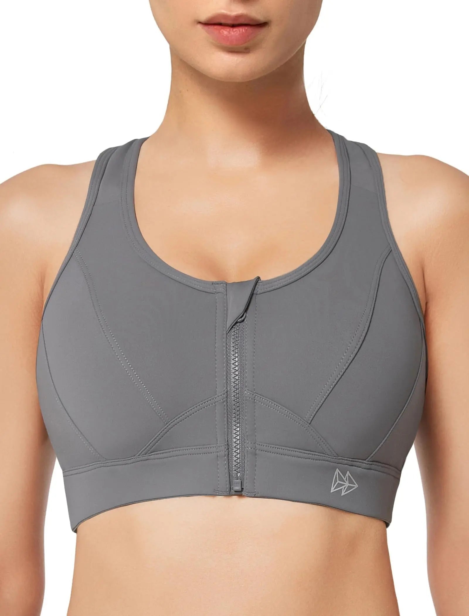 Black CoreLift sports bra with cross-back posture support design for active women