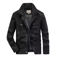 Men's slim fit suede texture jacket with chest pockets, stylish transitional layer for modern everyday wear