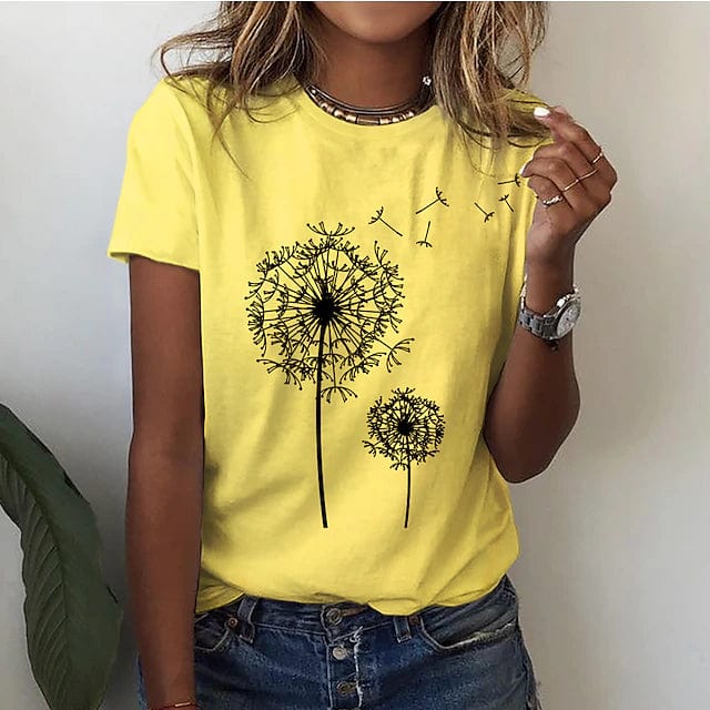 Inès Lavigne white dandelion-print shirt elegant comfortable fit premium materials modern women