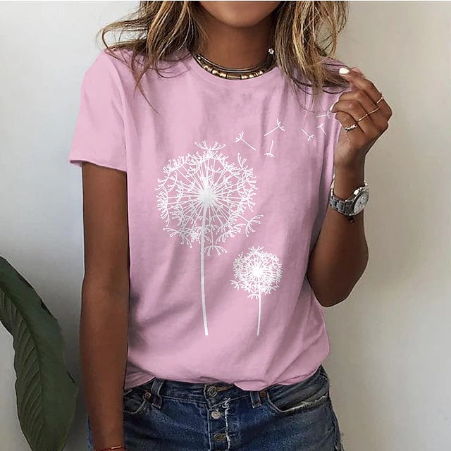 Inès Lavigne white dandelion-print shirt elegant comfortable fit premium women's fashion