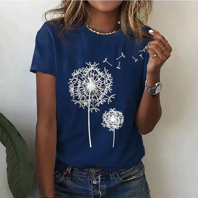 Women's white classic fit crew neck summer tee lightweight breathable polyester casual everyday top