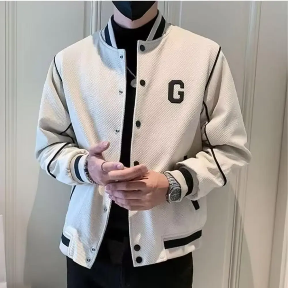 Black motorcycle varsity jacket lightweight streetwear fusion with edgy moto-inspired detailing