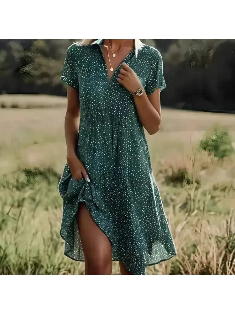 Women's elegant multicolor midi dress premium fabric office-to-evening versatile sophisticated fit