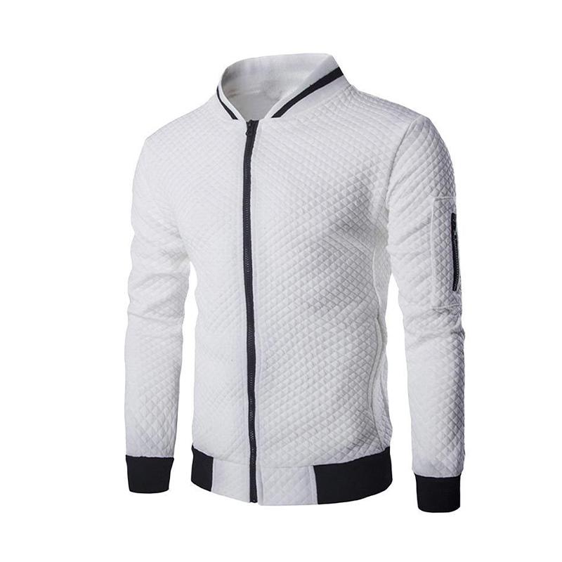 Men's zip-up jacket versatile modern cut with zippered pockets for everyday and outdoor adventures