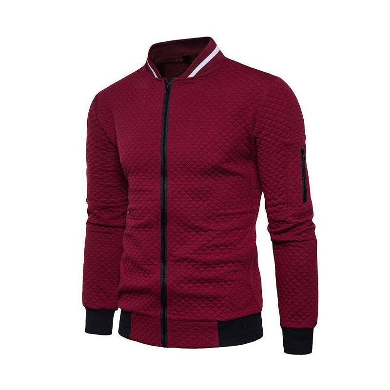 Men's zip-up jacket versatile modern silhouette with zippered pockets for everyday outdoor adventures