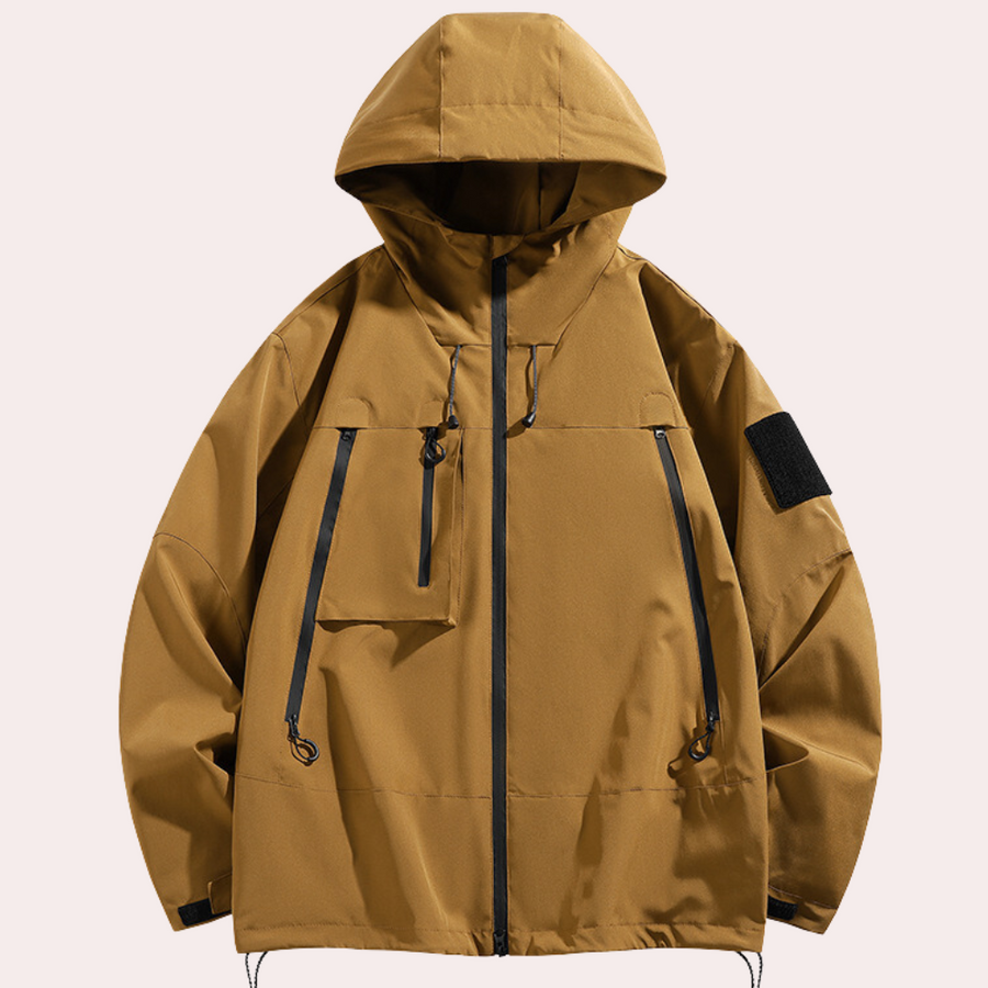 Men's Roger navy windproof jacket slim fit lightweight outdoor layer with wind protection