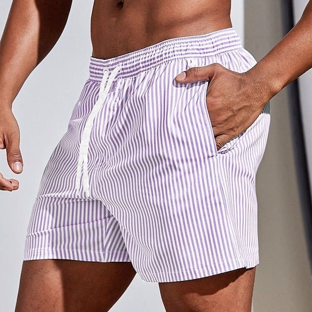 Men's quick-dry swim shorts elastic waist mid-thigh cut Nordisk Flair beach style
