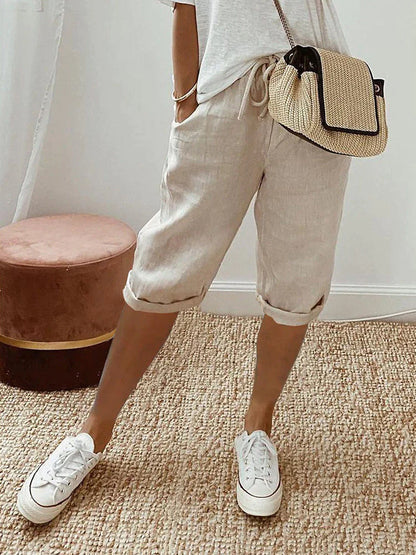 Women's Ismène cotton shorts soft lightweight breathable blend relaxed everyday style with refined polish