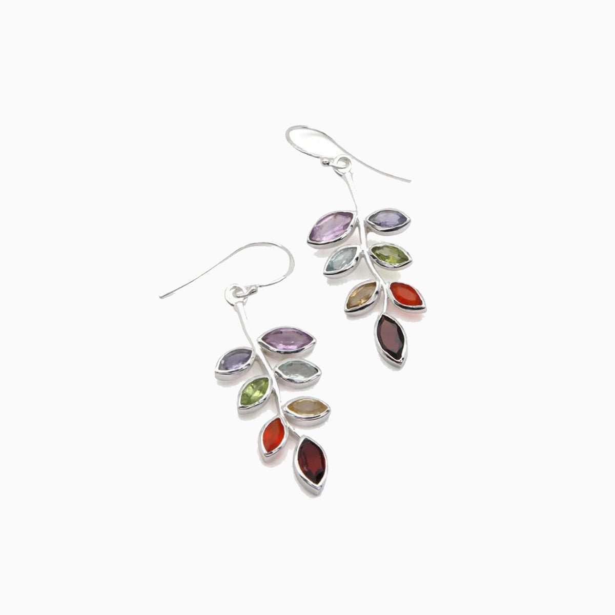 Leaf Shape Alloy Earrings - Urbann-Vibe