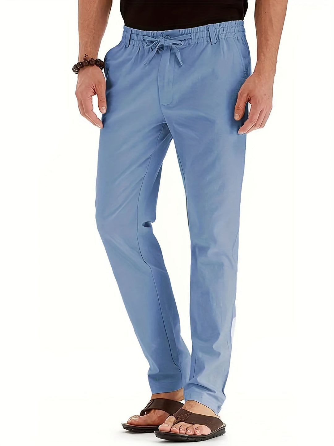 Men's casual lightweight summer pants relaxed fit breathable fabric for all-day warm-weather comfort
