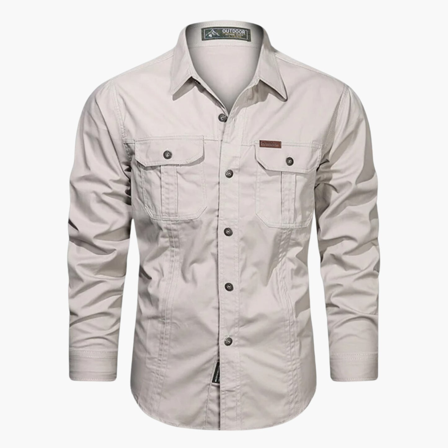 Ben men's classic fit button-front casual shirt in versatile everyday style with durable fabric