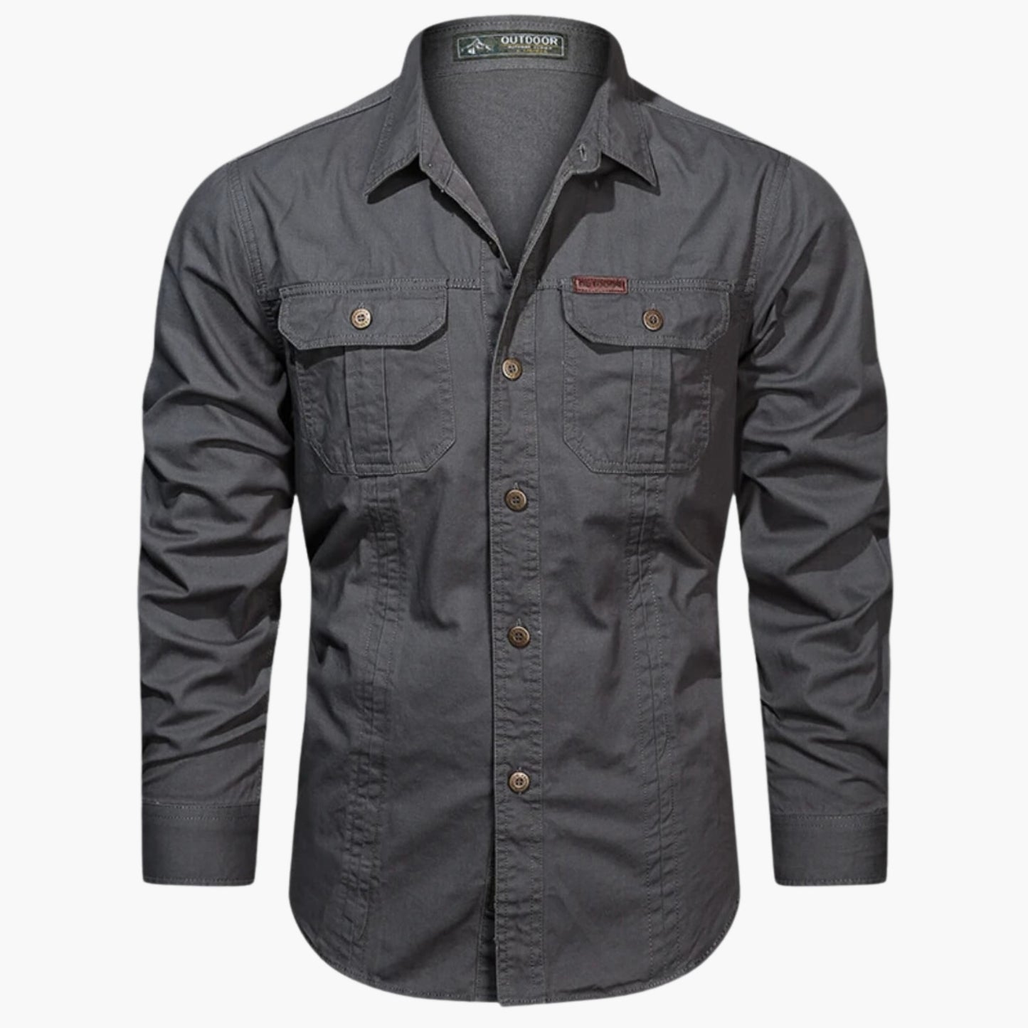 Ben men's classic fit blue button-front casual shirt with timeless button-down silhouette